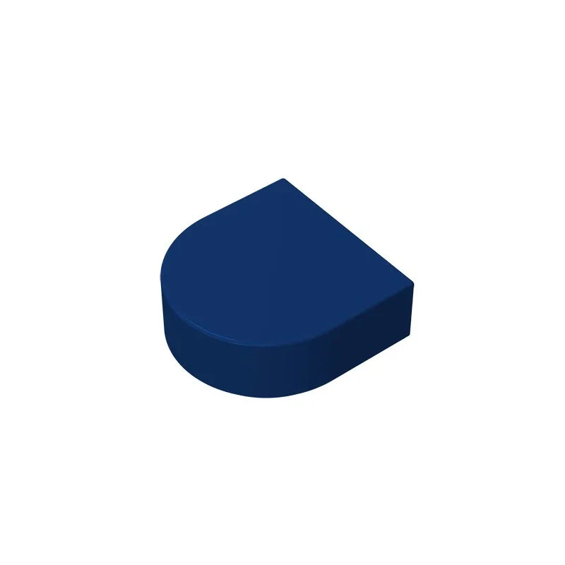 Round 1 x 1 Half Circle Extended (Stadium) Compatible DIY Educational Building Blocks