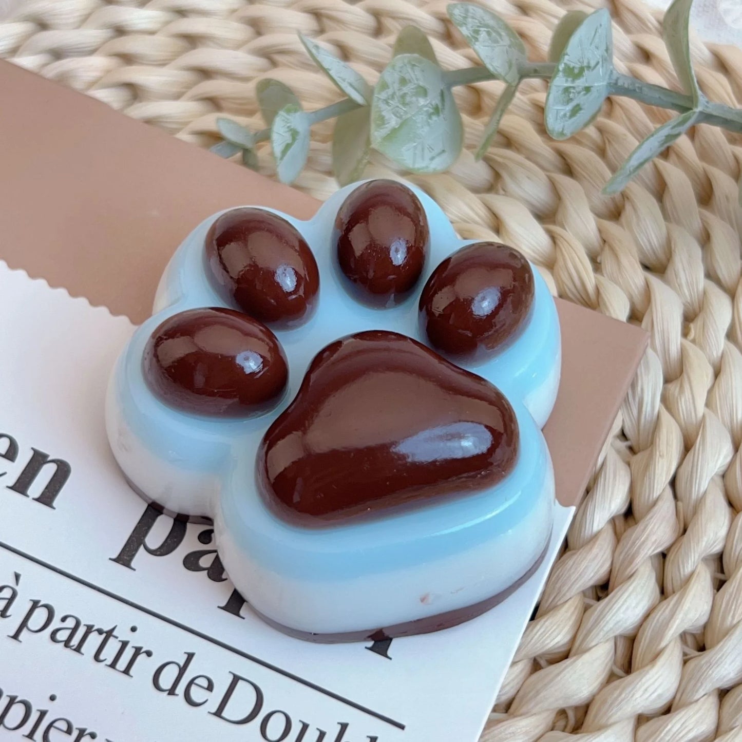 1pc Cute Cat Paw Squeeze Toy Soft Sticky Decompressing Stress Relief Slow Rebound