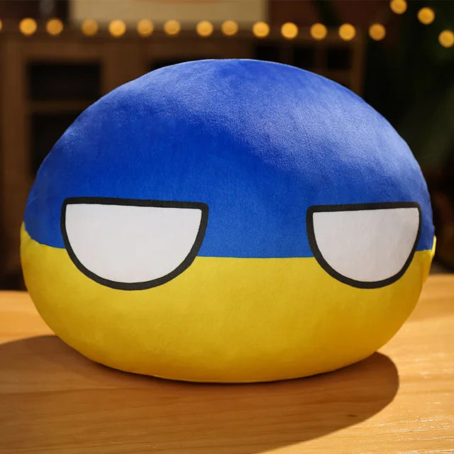 Polandball Plush Doll – Cute Country Ball Toy