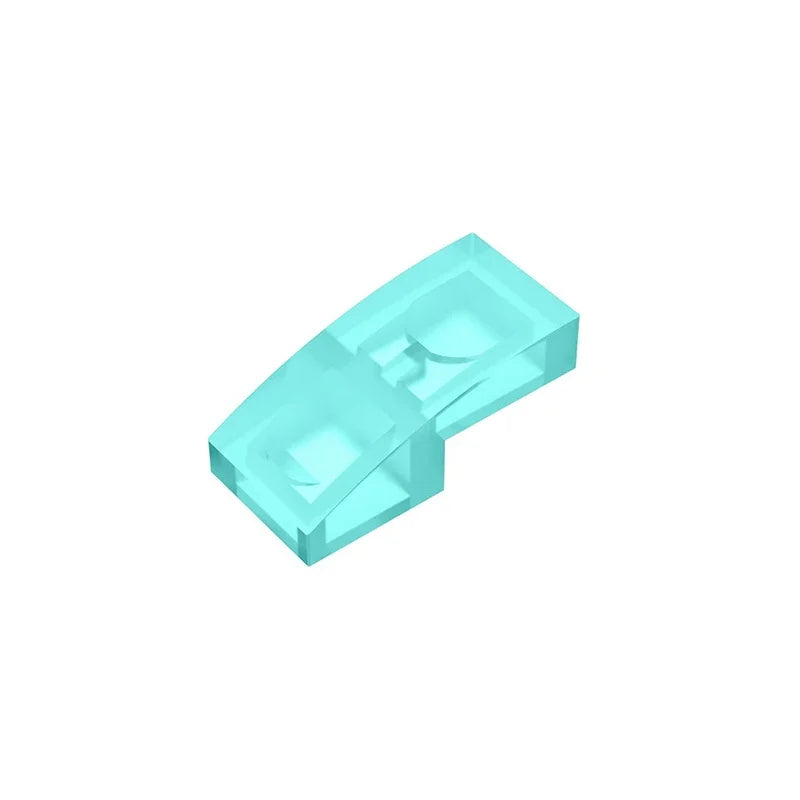 Curved 2 x 1 Compatible Children's DIY Educational Building Blocks Technical