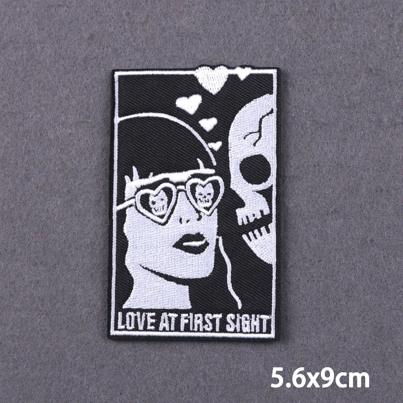 Skull Iron On Patches For Clothing Thermoadhesive Patches On Clothes