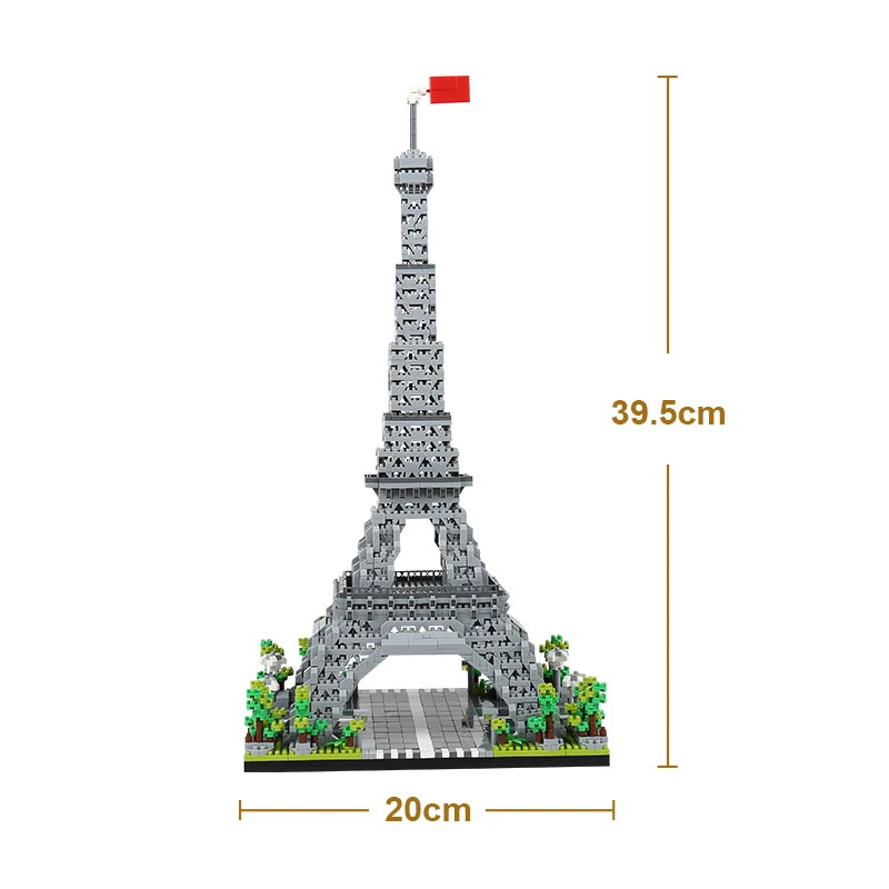 Louvre Micro Mini Building Blocks for Adult, Architecture Toys Set