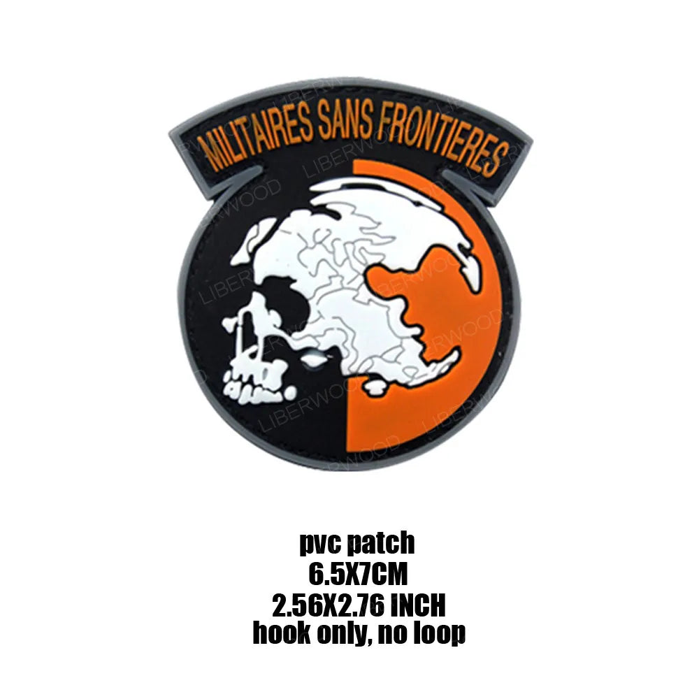 Metal Gear Solid Foxhound Emblem Patch Fox Hound Uniform Sticker Badge Militaria Group Armband Applique