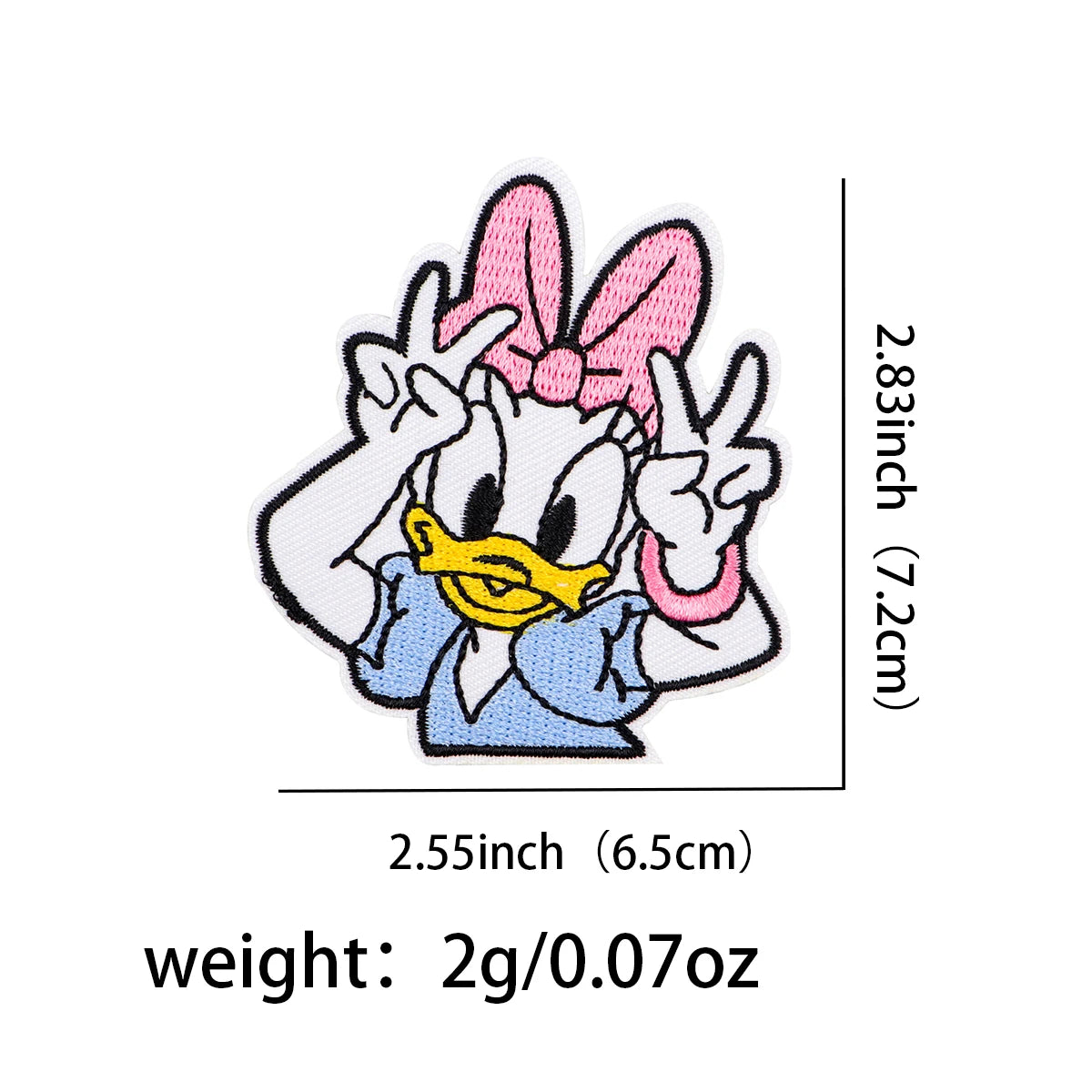 Cute Monster Embroidery Patch Cartoon Mouse Iron On Patches For Clothing