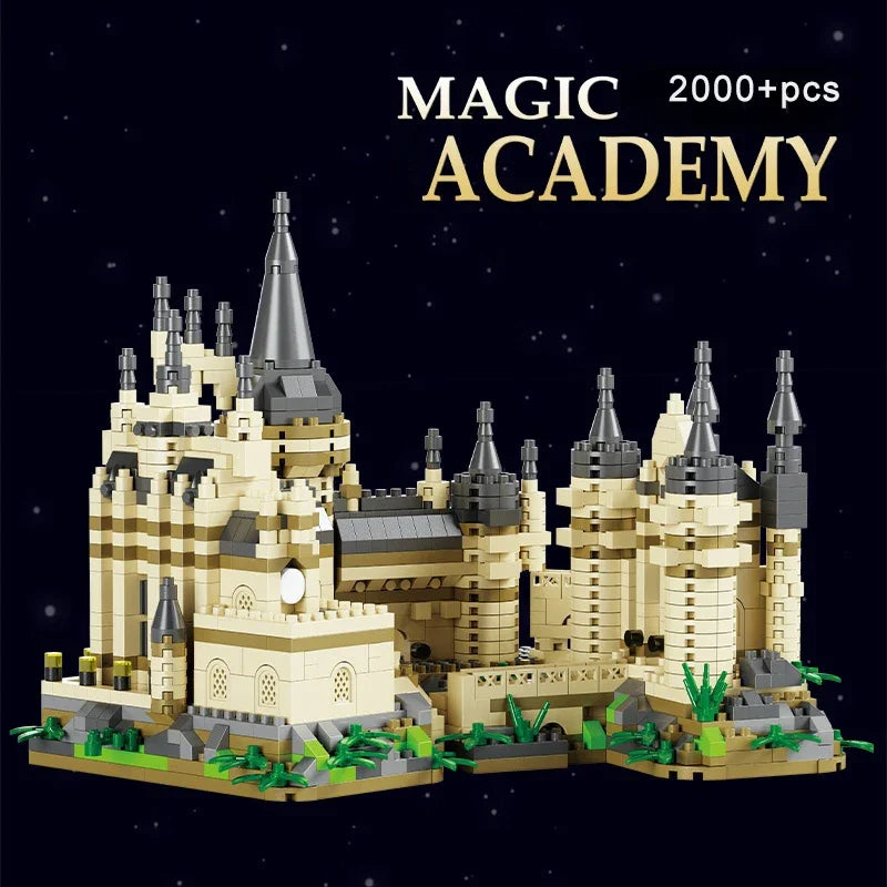 Magic Castle Medieval Architecture Building Set Creative Technical Assembly Bricks
