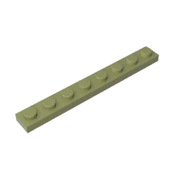 1x8 Compatible Children's DIY Building Block Particles Plate