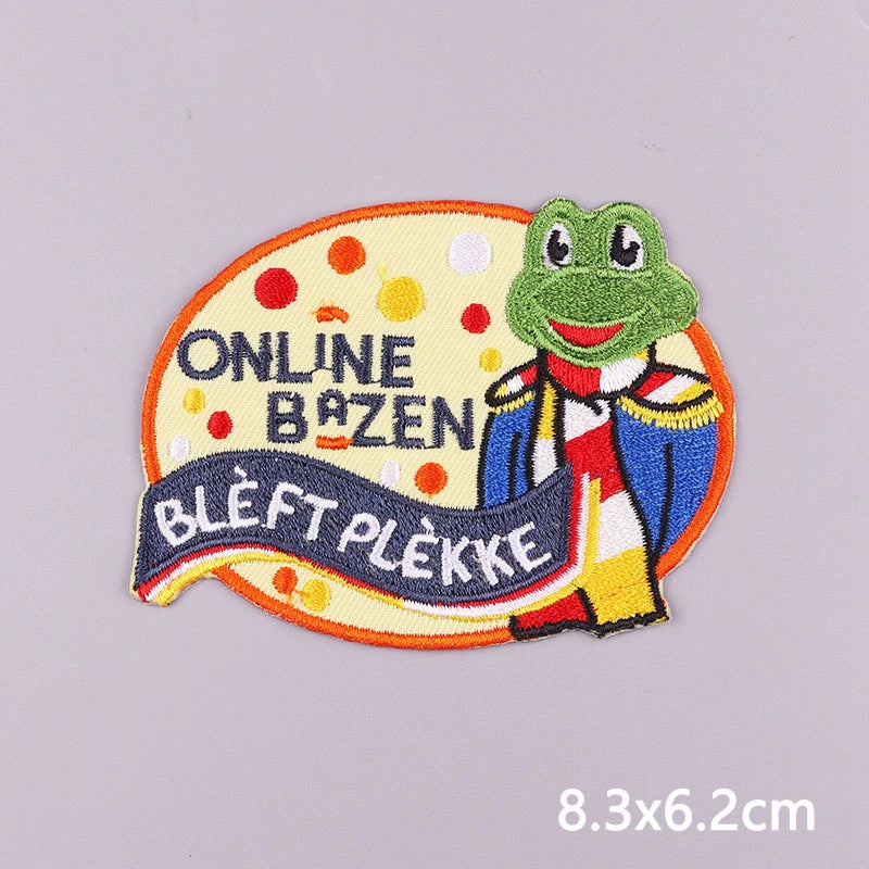 Netherland Oeteldonk Carnival Iron On Patches For Clothes Oeteldonk Embroidery Patch