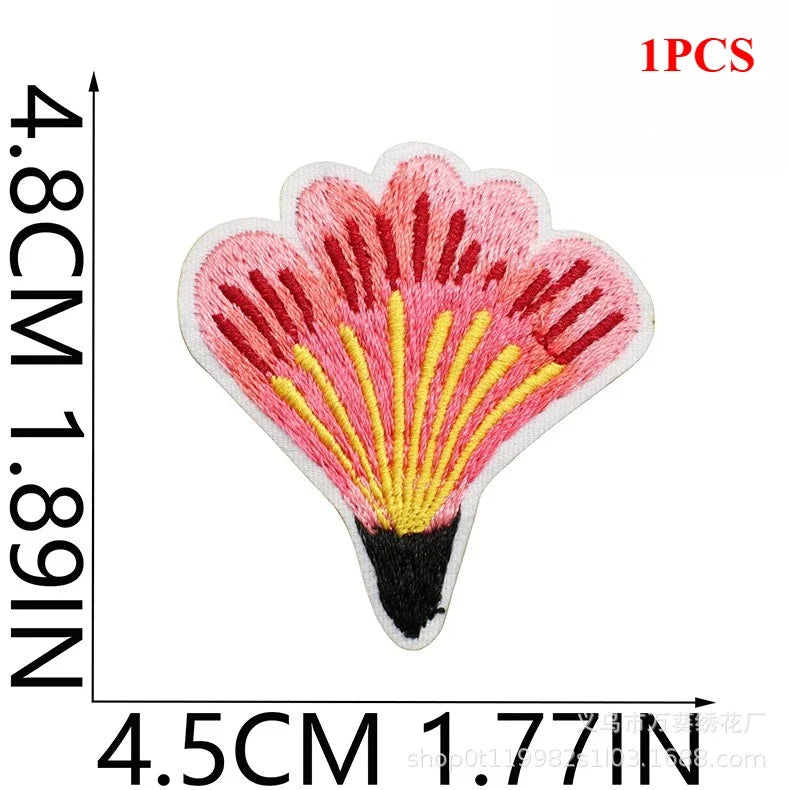 Exquisite Flower Embroidery Patch Sticker Bag Decoration Butterfly Bee Cloth Sticker