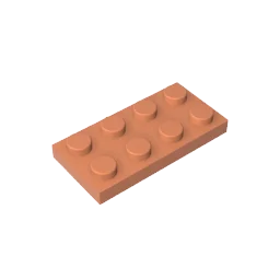 Plate 2 x 4 Compatible Children's DIY building block Particles Plate DIY