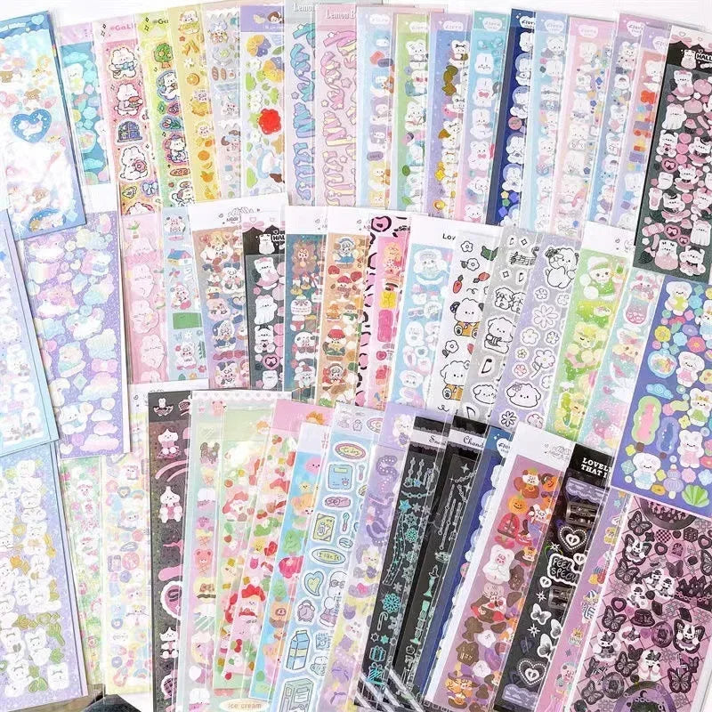 10pcs/20pcs/30pcs/40pcs Random Sticker Pack Laser Decorative Kawaii Album Stickers