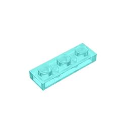 Plate 1 x 3 Compatible Children's DIY building block Particles Plate