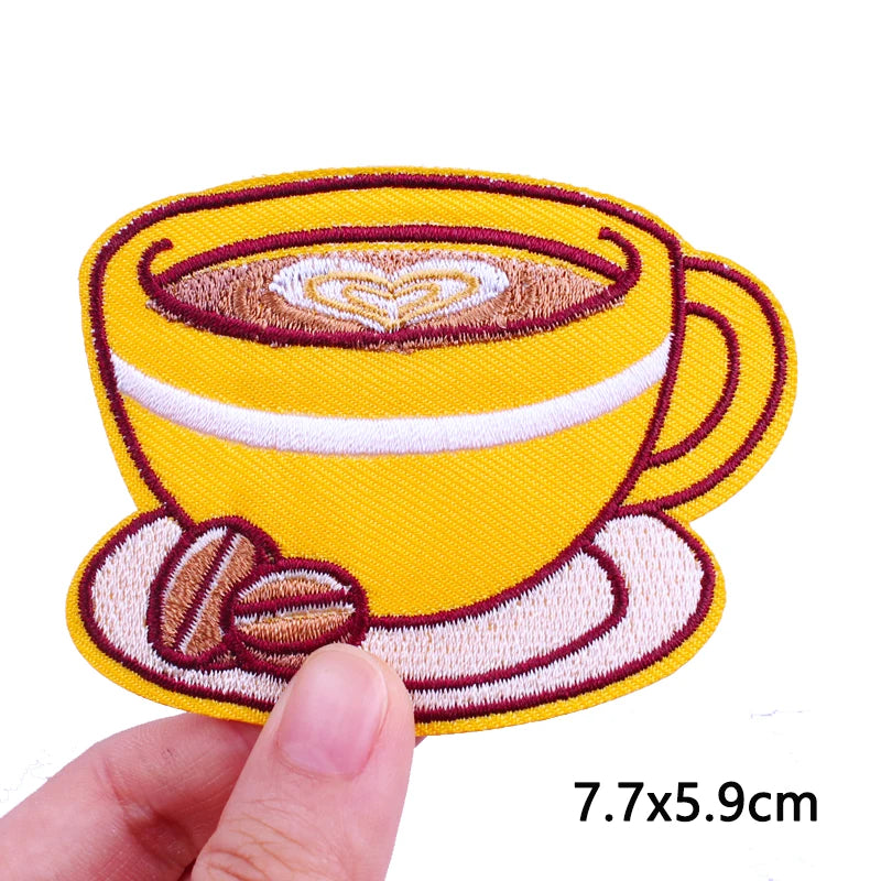 Cartoon/Food Patch Small Animal Embroidery Patches On Clothes DIY Iron On Patches For Clothing