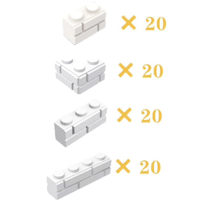 Building Blocks Figures City MOC Thick Wall Bricks Educational Creative Toys for Children