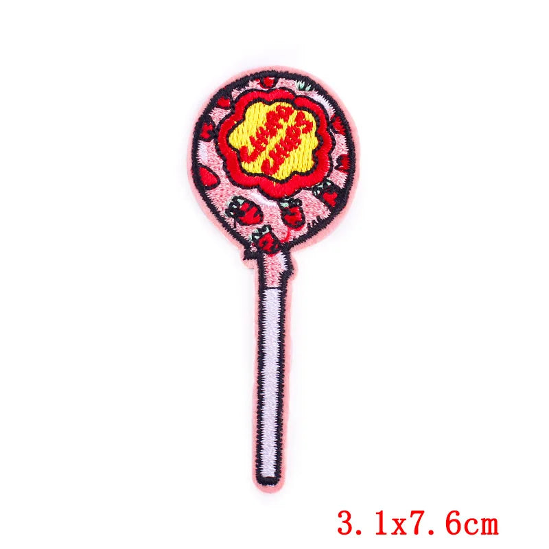 Cartoon/Food Patch Small Animal Embroidery Patches On Clothes DIY Iron On Patches For Clothing