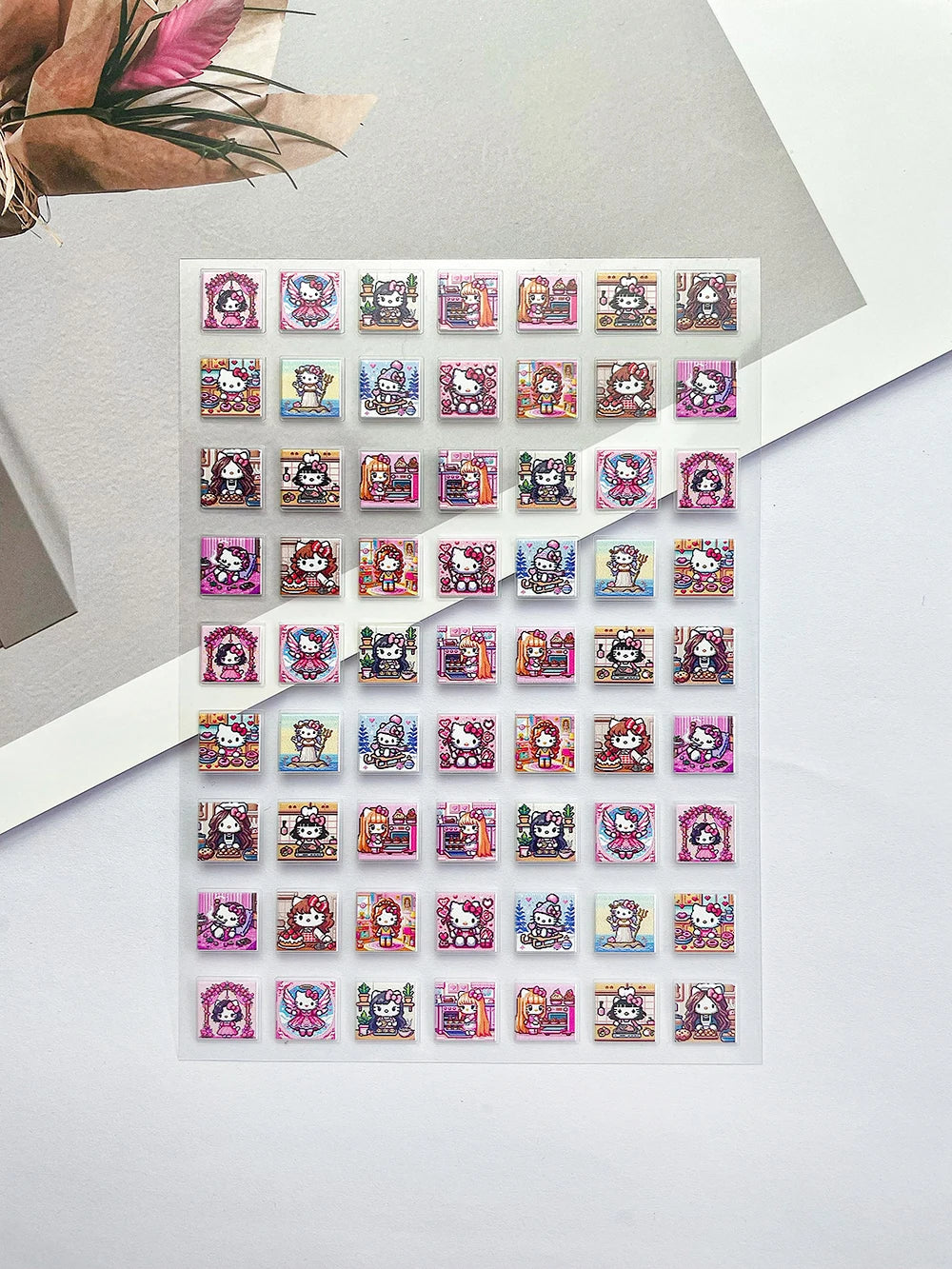 Sanrio Press On Nails Stickers Y2K Punk 3D DIY Scrapbook Nails Stickers