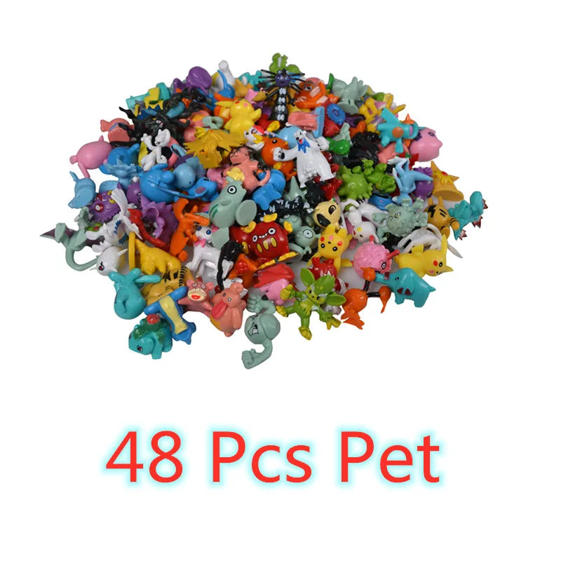 144 Style Pokemon Figure Toys Anime Pikachu Action Figure Model Ornamental Decoration