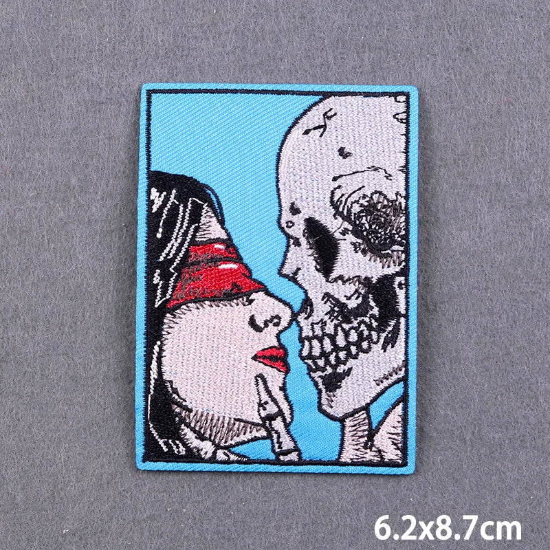 Skull Iron On Patches For Clothing Thermoadhesive Patches On Clothes