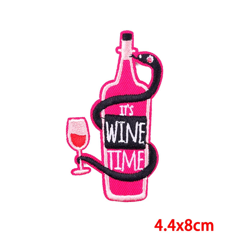 Good Vibes/Positive Letter Slogan Embroidered Patches DIY Personality Cartoon Patch Iron On Patches For Clothing