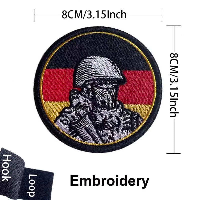 Germany Flag Morale Emblem German Eagle DEU Patches Reflective Infrared IR Badges