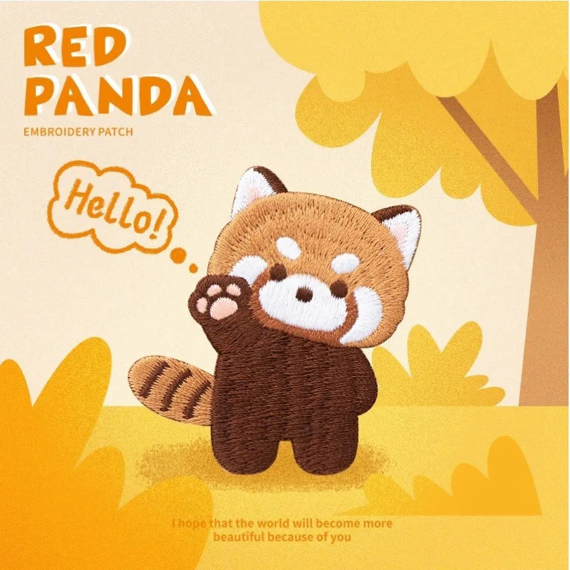 Cute Squirrel Embroidered Animal Patch DIY Bag Mobile Phone Case Clothing Patch