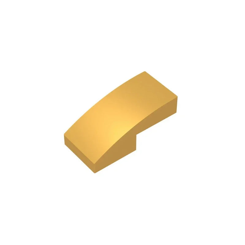 Curved 2 x 1 Compatible Children's DIY Educational Building Blocks Technical