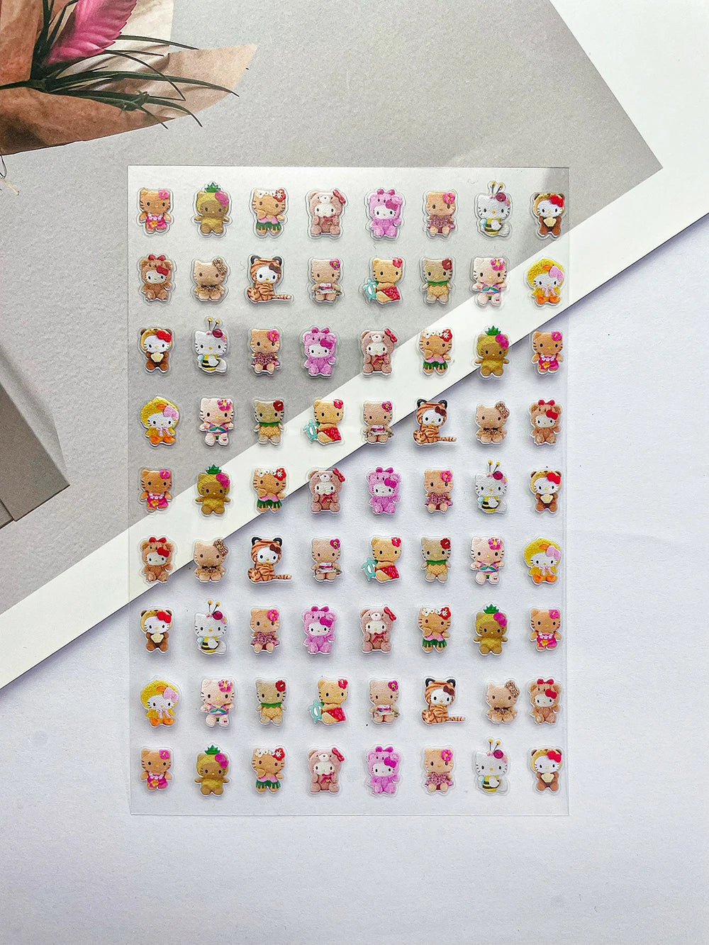 Sanrio Press On Nails Stickers Y2K Punk 3D DIY Scrapbook Nails Stickers