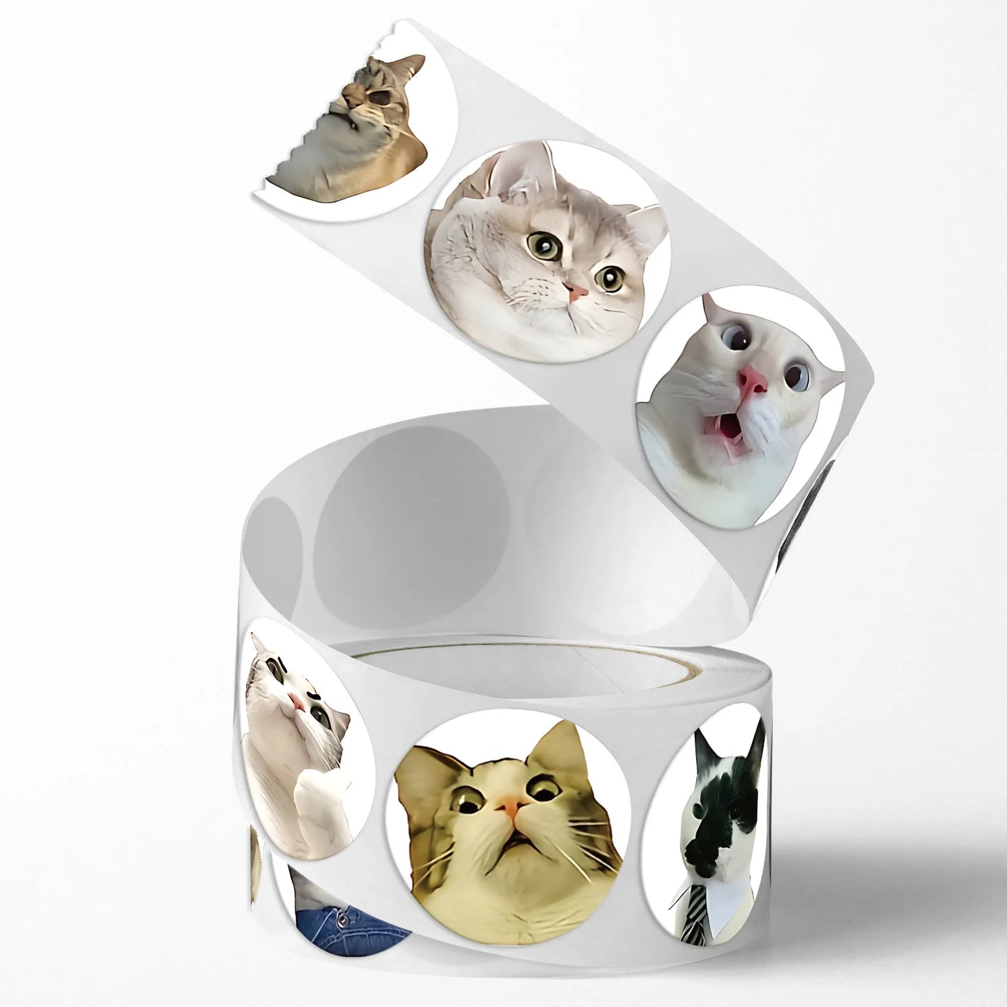 100pcs/500pcs Cartoon Meme Cat Stickers For School Reward Stickers Classroom Decor Encouragement Sticker