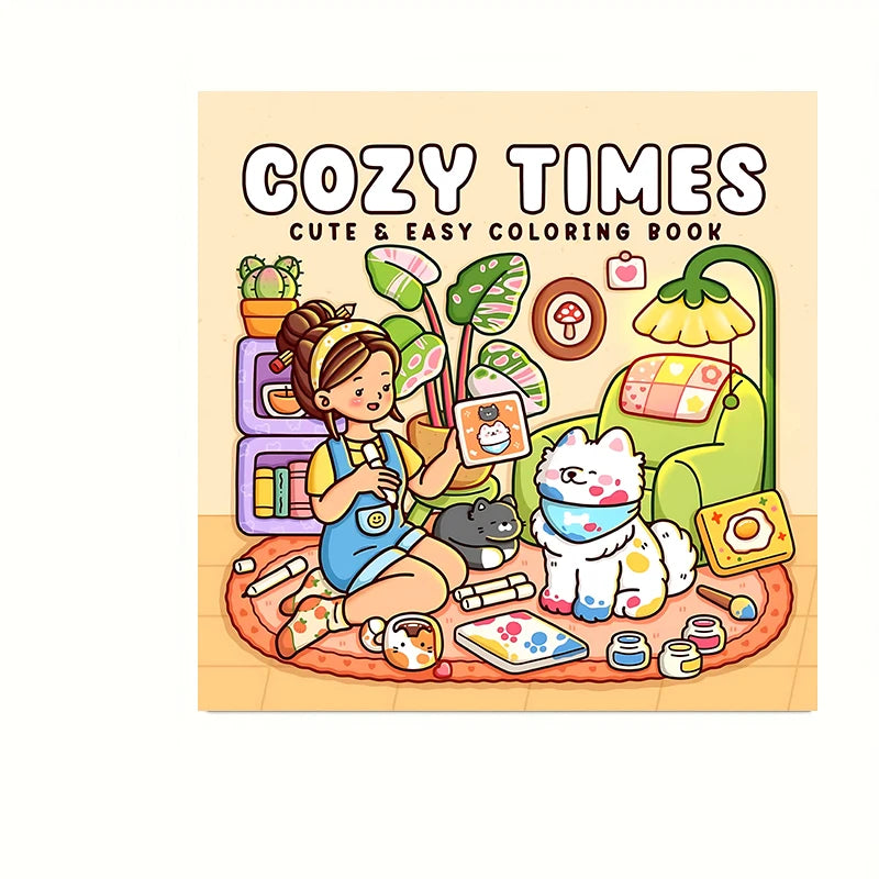 28 Pages Cozy Style Coloring Book for Adult