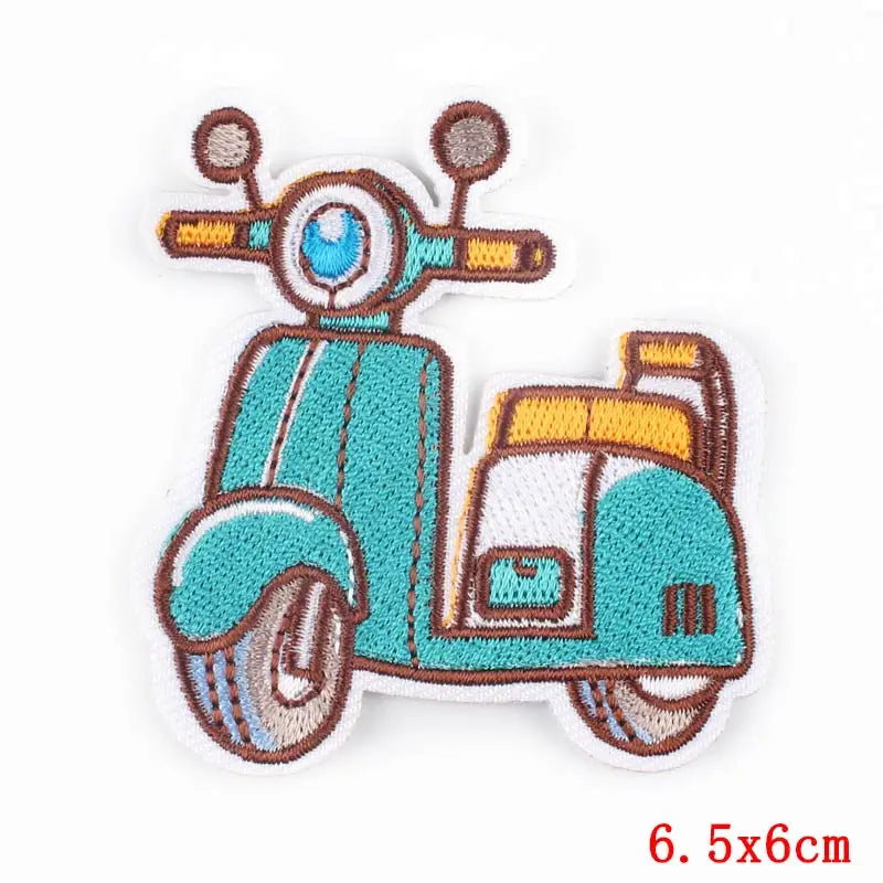 Cartoon/Food Patch Small Animal Embroidery Patches On Clothes DIY Iron On Patches For Clothing