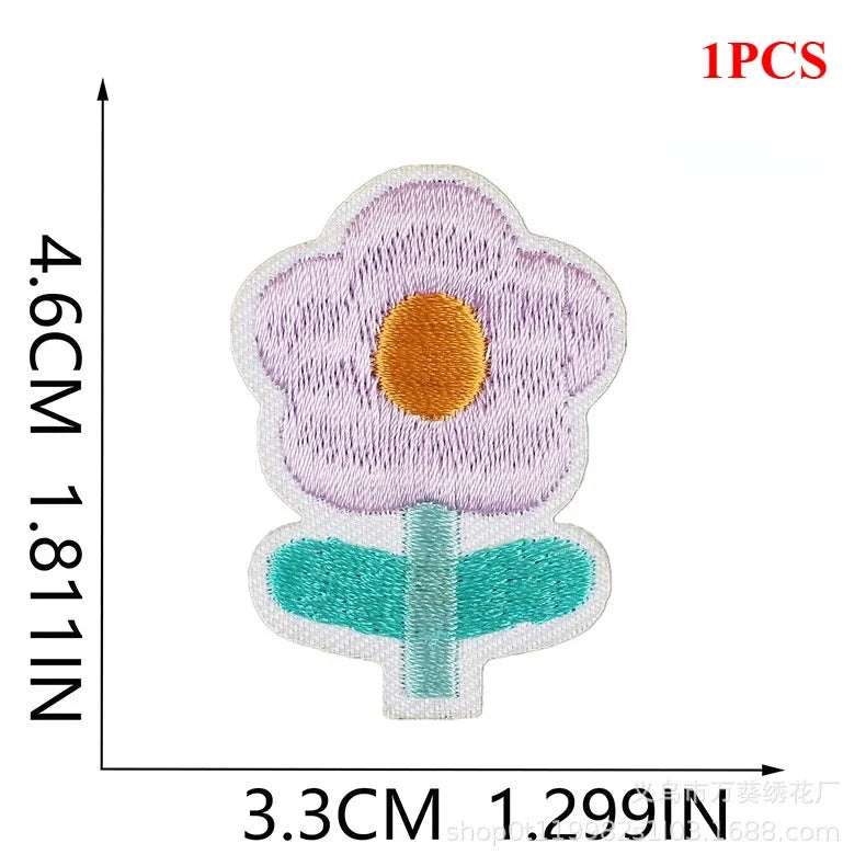 Exquisite Flower Embroidery Patch Sticker Bag Decoration Butterfly Bee Cloth Sticker