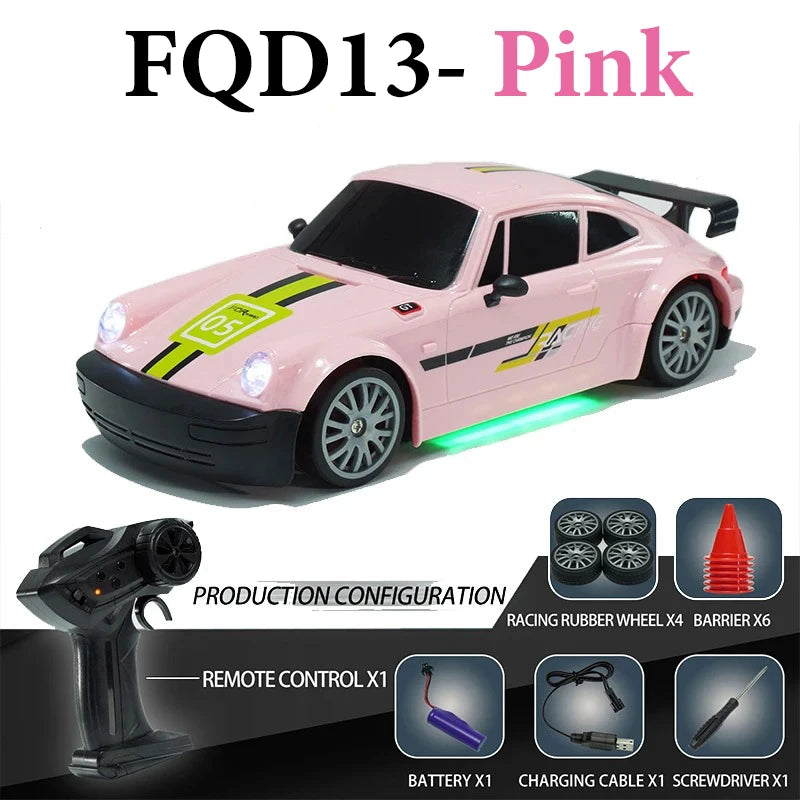 FAYEE 1:20 RC Dodge Hellcat Drift Car – 4WD Gyro Remote Control Toy