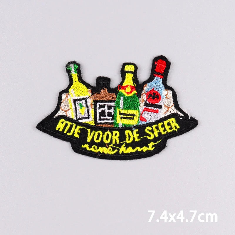 Netherland Oeteldonk Carnival Iron On Patches For Clothes Oeteldonk Embroidery Patch
