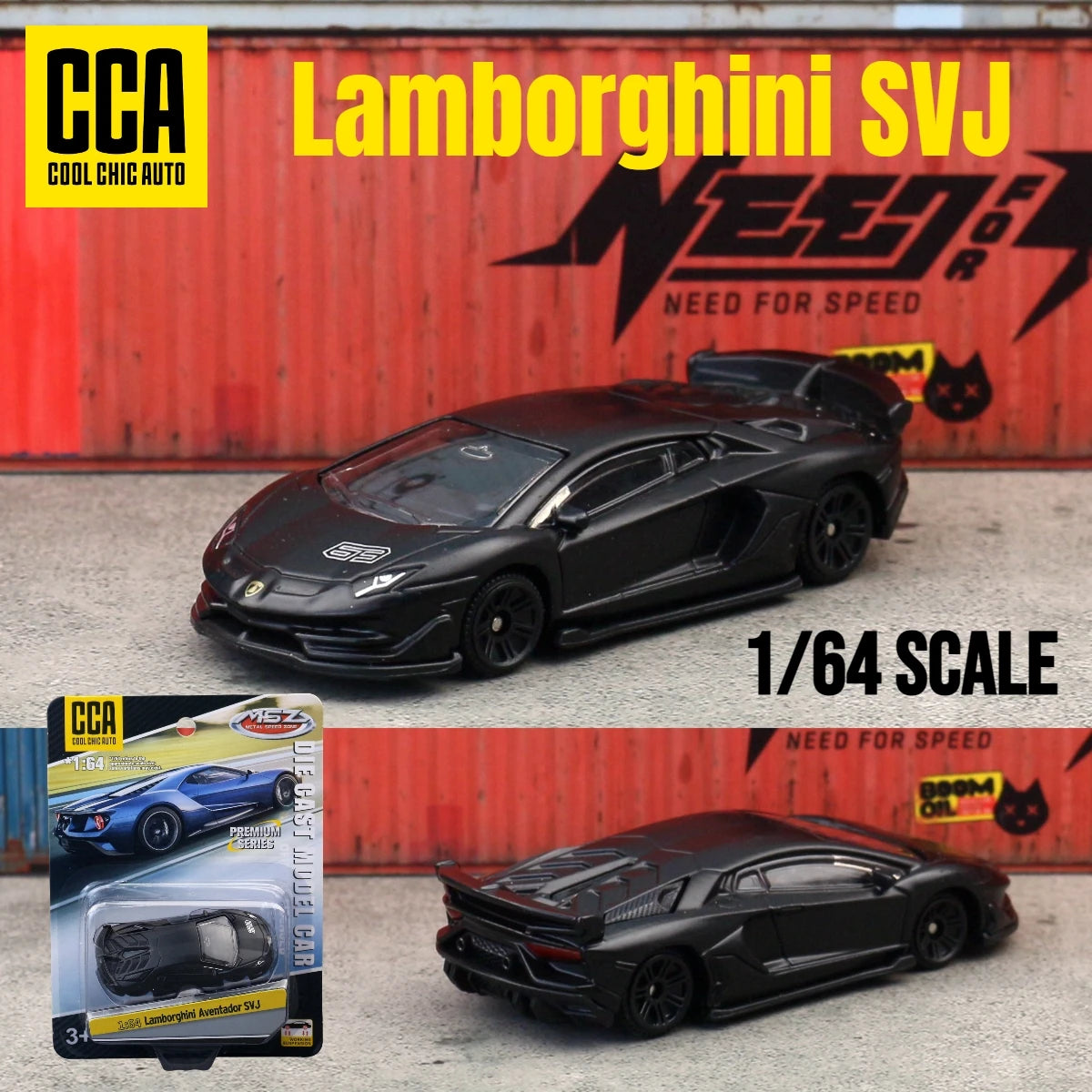 1:64 Lamborghini SVJ Diecast Car Model – Kids Toy Gift