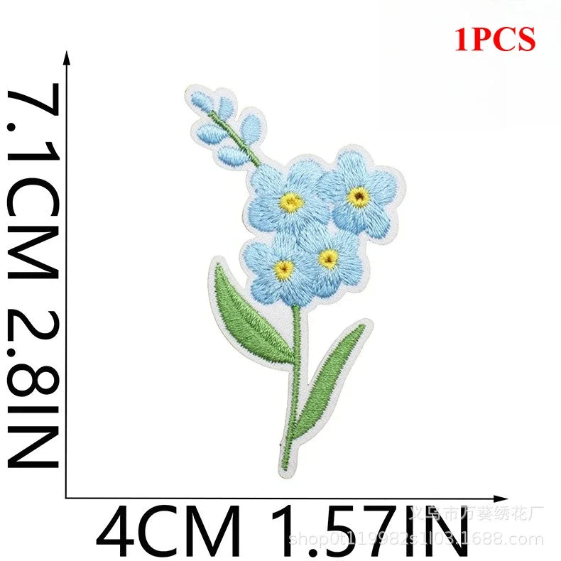 Exquisite Flower Embroidery Patch Sticker Bag Decoration Butterfly Bee Cloth Sticker