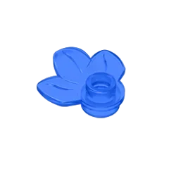 Round 1 x 1 with 3 Leaves Compatible Children's DIY Bricks