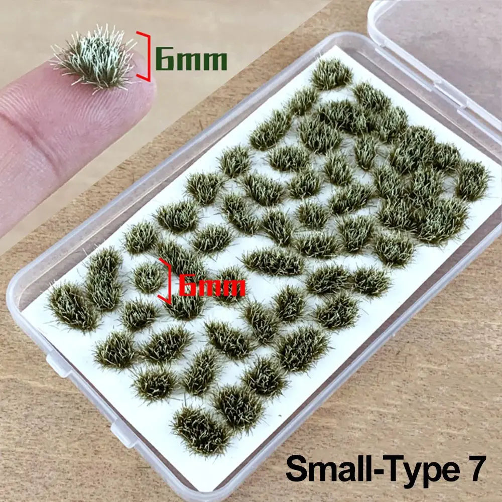 Grass Nest Model Sand Scene DIY Material Realistic Grass Tuft Miniature Grass Bushes Plant Cluster Scenery
