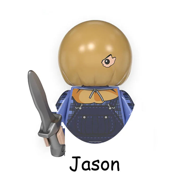 4Pcs/Set The Horrible Movie Dustin Mike Vecna Will Eleven Model Figure Blocks Construction Bricks Toys