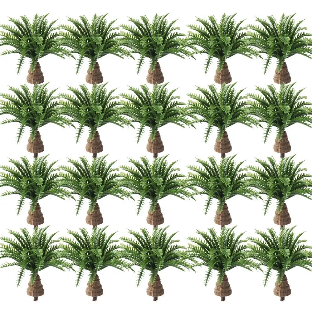 5Pcs New Plastic Coconut Palm Tree Miniature Plant Pots Bonsai Craft Micro Landscape