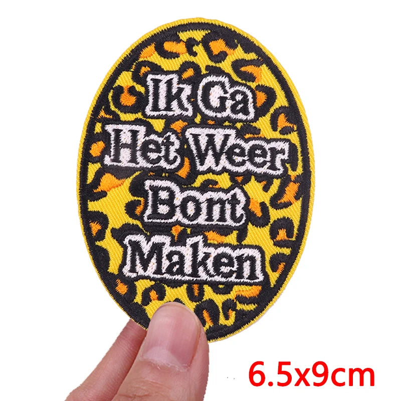 Netherland Embroidery Patches Netherland Carnival Patch Iron On Patches For Clothing