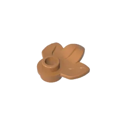 Round 1 x 1 with 3 Leaves Compatible Children's DIY Bricks