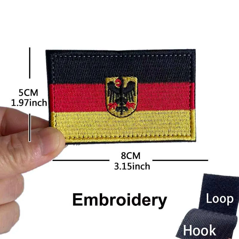 Germany Flag Morale Emblem German Eagle DEU Patches Reflective Infrared IR Badges