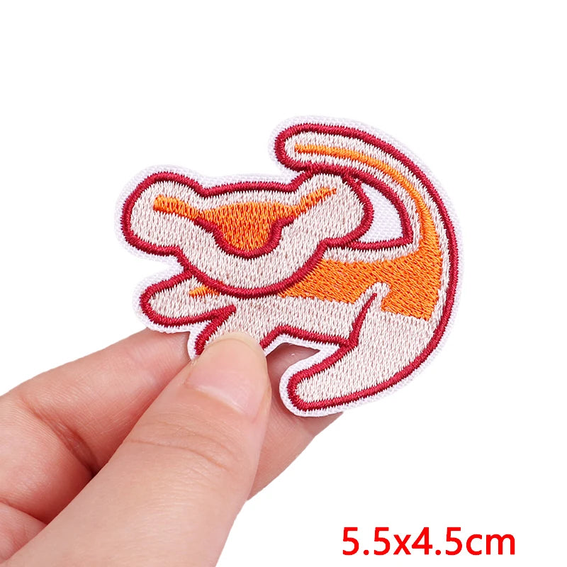 Animal Cat Possum Fox Patch Cartoon Embroidery Patch Iron On Patches For Clothing