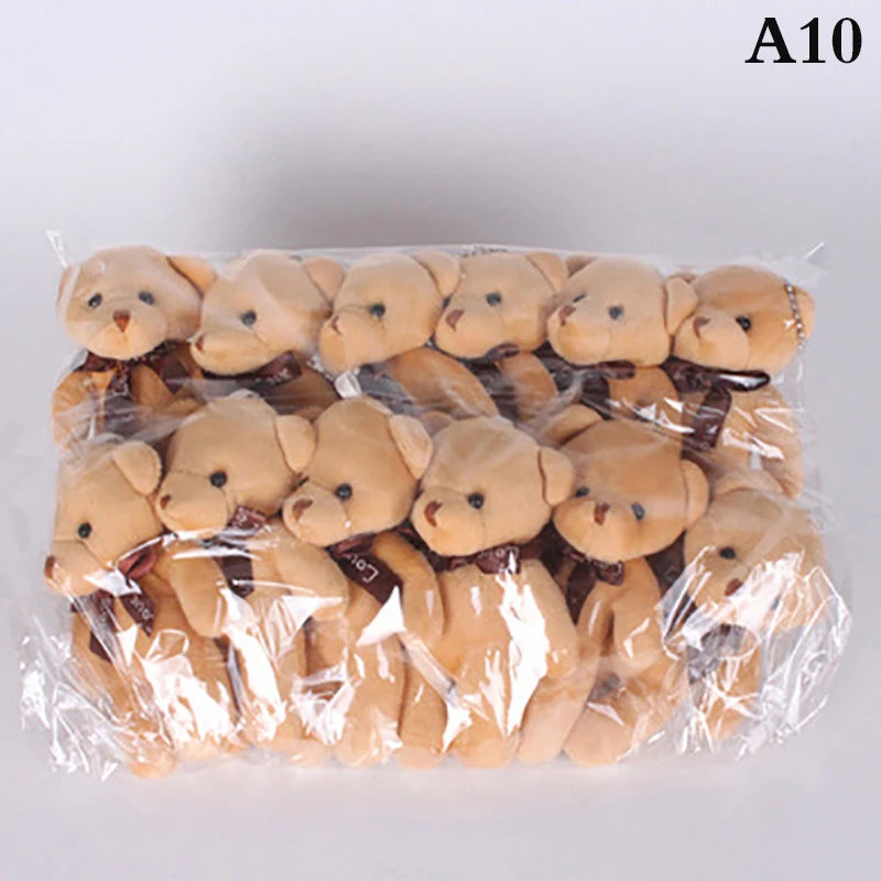 12/10Pcs/Lot Soft Stuffed Bear Plush Toys Mini Teddy Bear Dolls