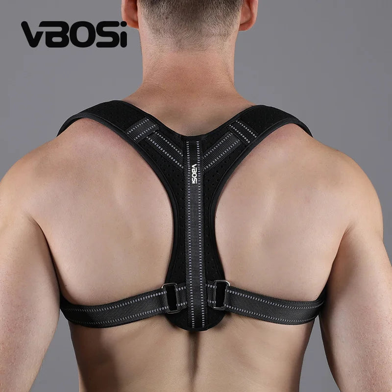 Posture Corrector for Men and Women, Upper Back Brace, Straightener with Adjustable Breathable Clavicle Support
