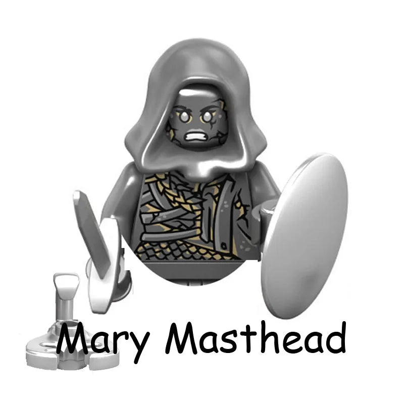 Pirates Of The Caribbean Captain Jack Jones Davy Jones Blackbeard Figure Blocks Construction Bricks Building Toys For Children