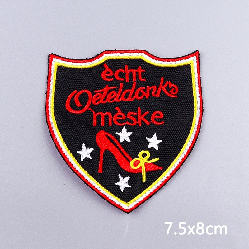 Netherland Oeteldonk Carnival Iron On Patches For Clothes Oeteldonk Embroidery Patch