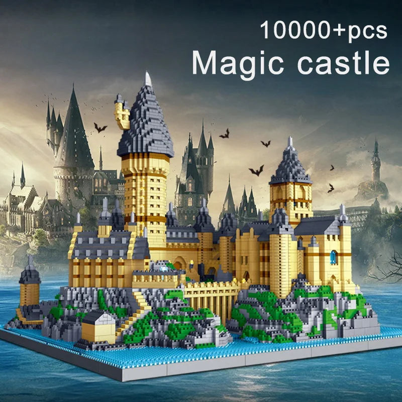 Magic Castle Medieval Architecture Building Set Creative Technical Assembly Bricks