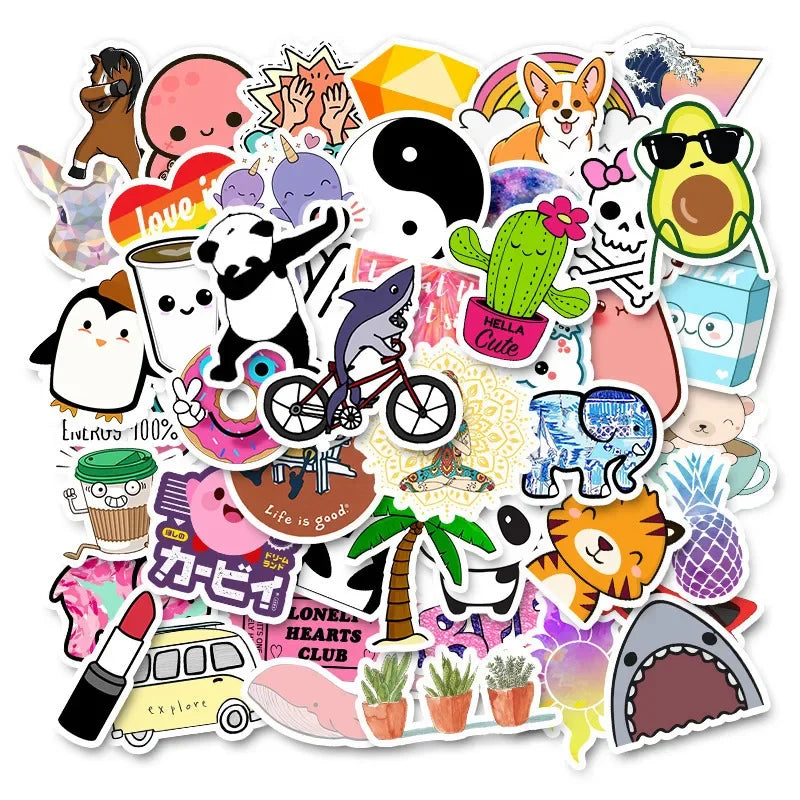 33 Styles Stickers 50PCS/Pack Decals Sticker For DIY Sticker