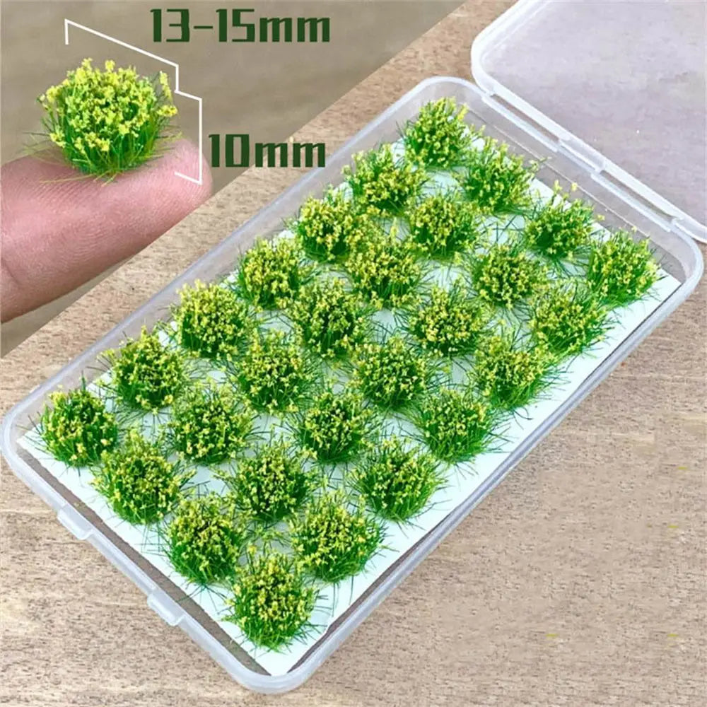 Grass Nest Model Sand Scene DIY Material Realistic Grass Tuft Miniature Grass Bushes Plant Cluster Scenery