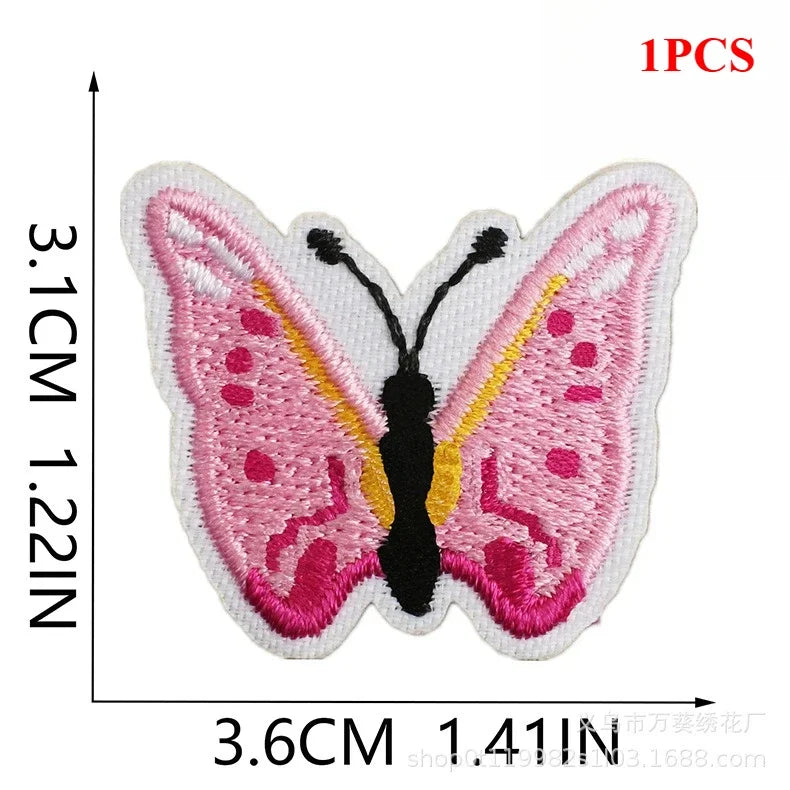 Exquisite Flower Embroidery Patch Sticker Bag Decoration Butterfly Bee Cloth Sticker